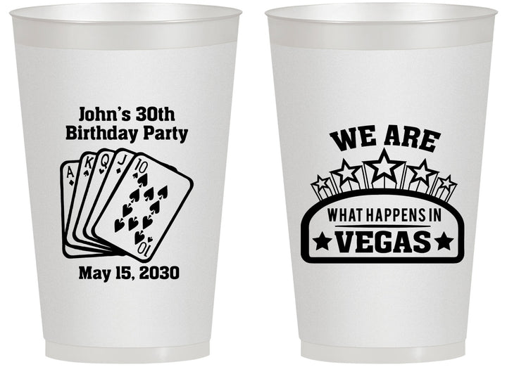 Personalized Birthday 14 oz Frosted Cups - 20th Las Vegas | 20263