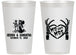 Personalized Wedding 14 oz Frosted Cups - Mr And Mrs Skeleton | 204