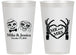 Personalized Wedding 14 oz Frosted Cups - Mr And Mrs Halloween | 206