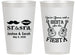 Personalized Wedding 14 oz Frosted Cups - Siesta Fiesta Sr Sra | 208