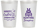 Personalized Easter 14 oz Frosted Cups - Egg Hunting Bunny | 210004