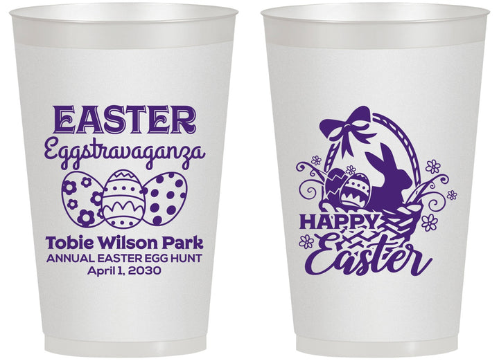 Personalized Easter 14 oz Frosted Cups - Easter Bunny | 210008