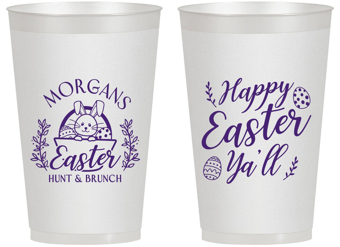 Personalized Easter 14 oz Frosted Cups - Easter Bunny | 210010
