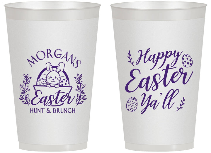 Personalized Easter 14 oz Frosted Cups - Easter Bunny | 210010