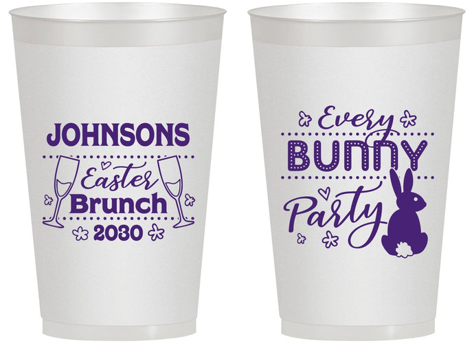 Personalized Easter 14 oz Frosted Cups - Every Bunny Party | 210016