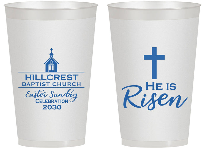 Personalized Easter 14 oz Frosted Cups - Easter Sunday | 210021