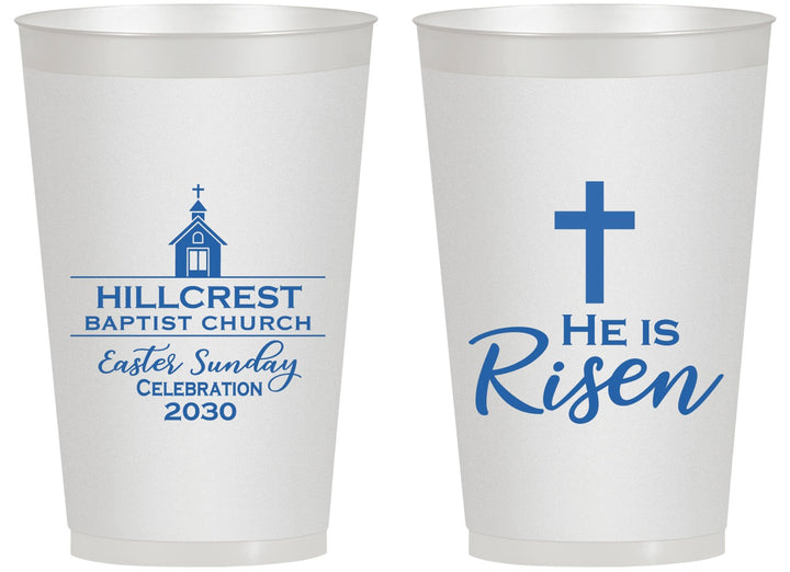 Personalized Easter 14 oz Frosted Cups - Easter Sunday | 210021
