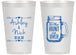 Personalized Wedding 14 oz Frosted Cups - The Hunt Is Over Mason Jar | 211