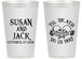 Personalized Wedding 14 oz Frosted Cups - Til Death Do Us Part | 213