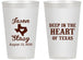 Personalized Wedding 14 oz Frosted Cups - Deep In The Heart Of Texas | 214