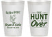 Personalized Wedding 14 oz Frosted Cups - The Hunt Is Over | 216