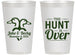 Personalized Wedding 14 oz Frosted Cups - The Hunt Is Over Duck | 217