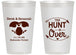 Personalized Wedding 14 oz Frosted Cups - The Hunt Is Over Deer | 220