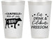Personalized 4th Of July 14 oz Frosted Cups - Eat Drink Freedom | 220000
