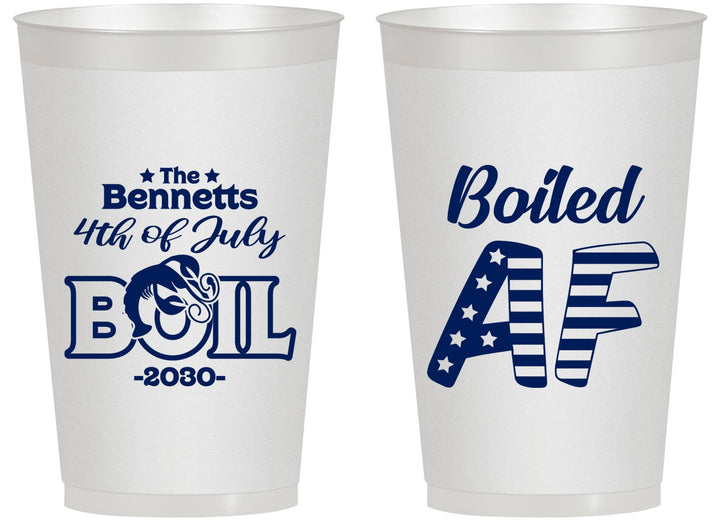 Personalized 4th Of July 14 oz Frosted Cups - Crawfish Boil | 220017