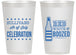Personalized 4th Of July 14 oz Frosted Cups - Red White Booze | 220043