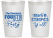 Personalized 4th Of July 14 oz Frosted Cups - Stars Stripes | 220047