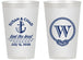 Personalized Wedding 14 oz Frosted Cups - Monogram Nautical | 226