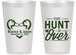 Personalized Wedding 14 oz Frosted Cups - The Hunt Is Over Duck | 227