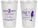 Personalized Awareness 14 oz Frosted Cups - Pink Party | 230000