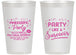 Personalized Awareness 14 oz Frosted Cups - Party Like A Survivor | 230003