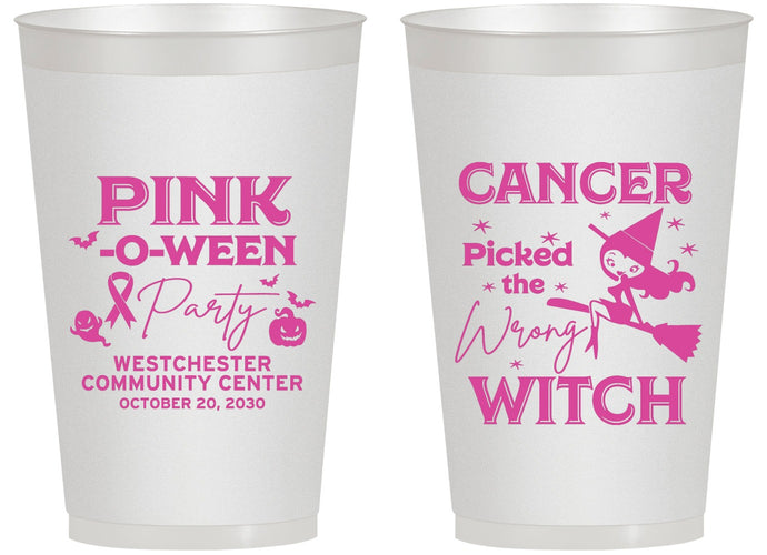 Personalized Awareness 14 oz Frosted Cups - Wrong Witch | 230010
