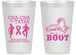 Personalized Awareness 14 oz Frosted Cups - Give Cancer A Boot | 230011