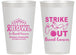 Personalized Awareness 14 oz Frosted Cups - Bowling Strike Out | 230015