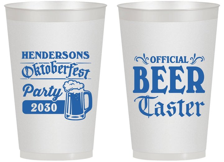Personalized Oktoberfest 14 oz Frosted Cups - Beer Taster | 240000