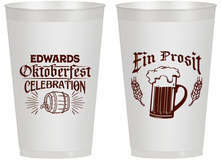 Personalized Oktoberfest 14 oz Frosted Cups - Ein Prosit | 240002