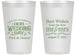 Personalized Wedding 14 oz Frosted Cups - Best Wishes Mr And Mrs | 242
