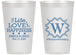 Personalized Wedding 14 oz Frosted Cups - Life Love Happiness | 248