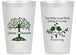 Personalized Wedding 14 oz Frosted Cups - Two Little Love Birds | 249