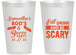 Personalized Halloween 14 oz Frosted Cups - Boo Booze Scary | 250000