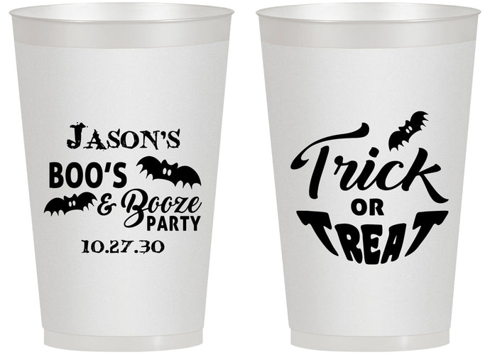 Personalized Halloween 14 oz Frosted Cups - Trick Or Treat | 250002