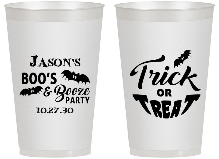 Personalized Halloween 14 oz Frosted Cups - Trick Or Treat | 250002