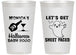 Personalized Halloween 14 oz Frosted Cups - Ghost Sheet Faced | 250009