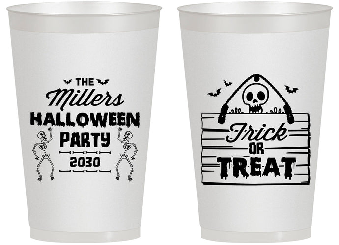 Personalized Halloween 14 oz Frosted Cups - Trick Or Treat | 250010