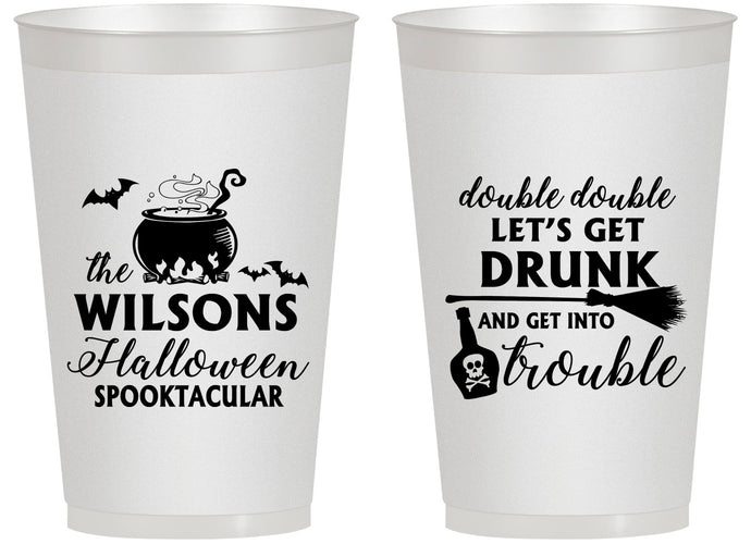 Personalized Halloween 14 oz Frosted Cups - Witch | 250011