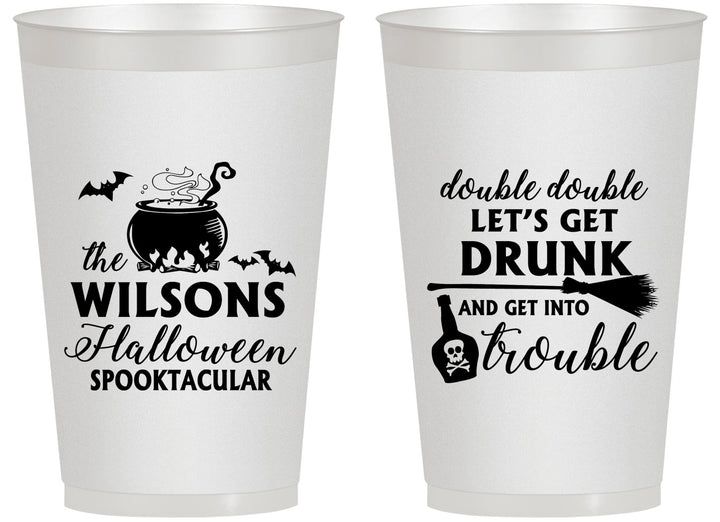 Personalized Halloween 14 oz Frosted Cups - Witch | 250011