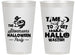 Personalized Halloween 14 oz Frosted Cups - Hallowasted Pumpkin | 250013