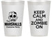 Personalized Halloween 14 oz Frosted Cups - Zombie | 250018