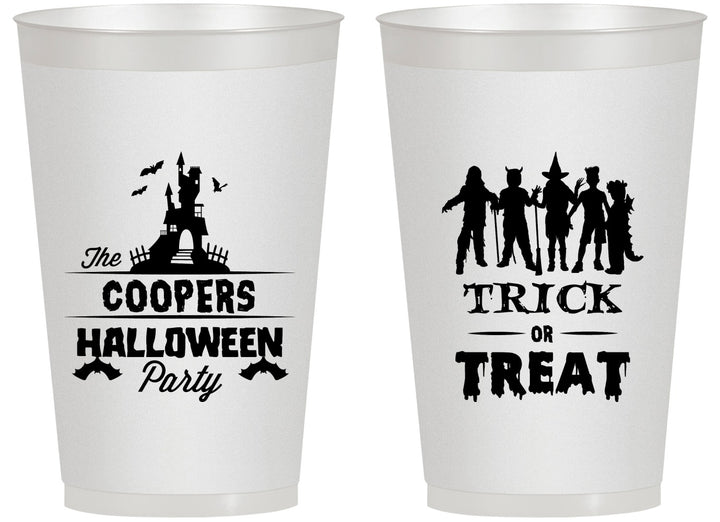 Personalized Halloween 14 oz Frosted Cups - Trick Or Treat | 250019