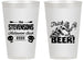Personalized Halloween 14 oz Frosted Cups - Trick Or Beer | 250021