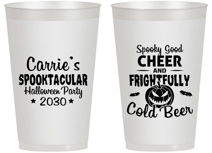 Personalized Halloween 14 oz Frosted Cups - Pumpkin | 250035
