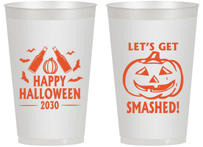 Personalized Halloween 14 oz Frosted Cups - Lets Get Smashed | 250036