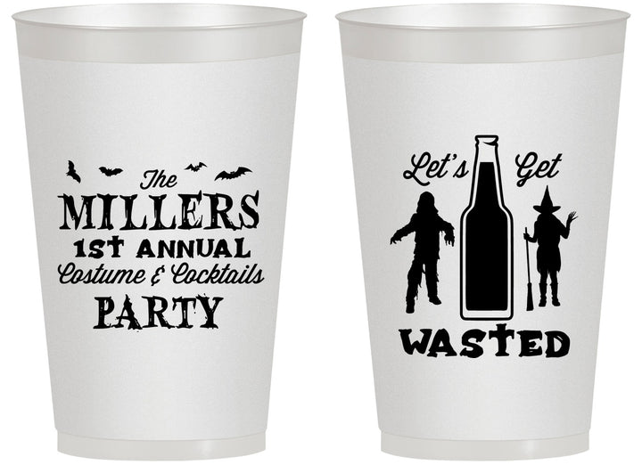 Personalized Halloween 14 oz Frosted Cups - Werewolf Witch | 250039