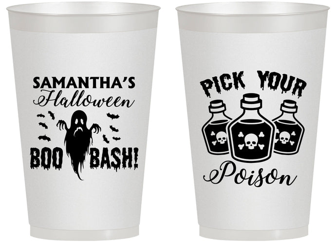 Personalized Halloween 14 oz Frosted Cups - Boo Bash | 250043