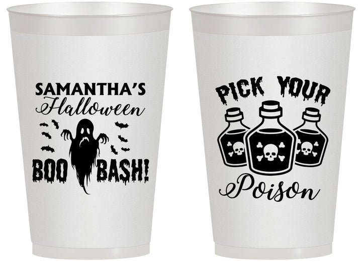 Personalized Halloween 14 oz Frosted Cups - Boo Bash | 250043