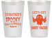 Personalized Halloween 14 oz Frosted Cups - Ghost Sheet Faced | 250044